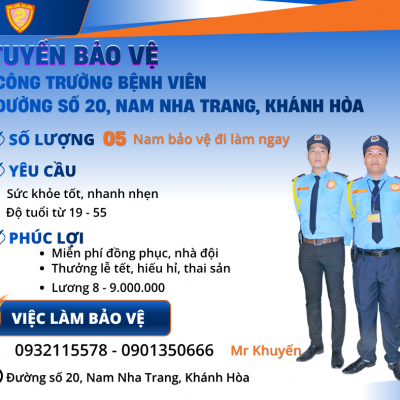 Việc Làm Bảo Vệ Tại Nha Trang