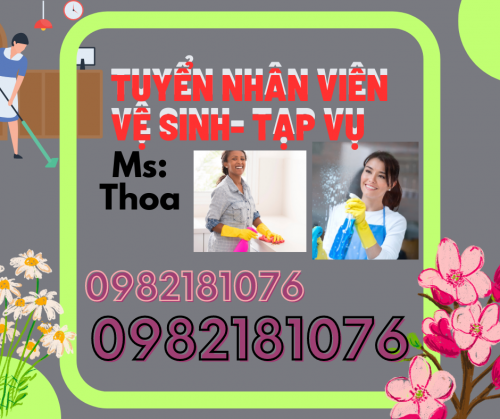 Nhân Viên Tạp Vụ - Vệ Sinh Trường ĐHCS Quận 7