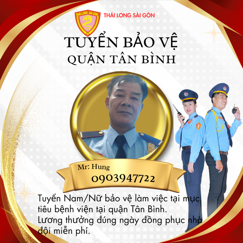 Tuyển Bảo Vệ Bệnh Viện Thống Nhất, Quận Tân Bình